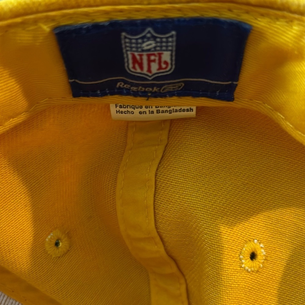 NFL Pittsburgh Steelers Football Cotton Trucker Yellow Authentic Team Cap - Picture 2 of 10